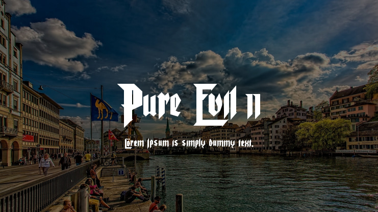 Pure Evil 2 Font