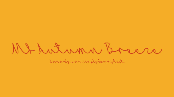 Mf Autumn Breeze Font