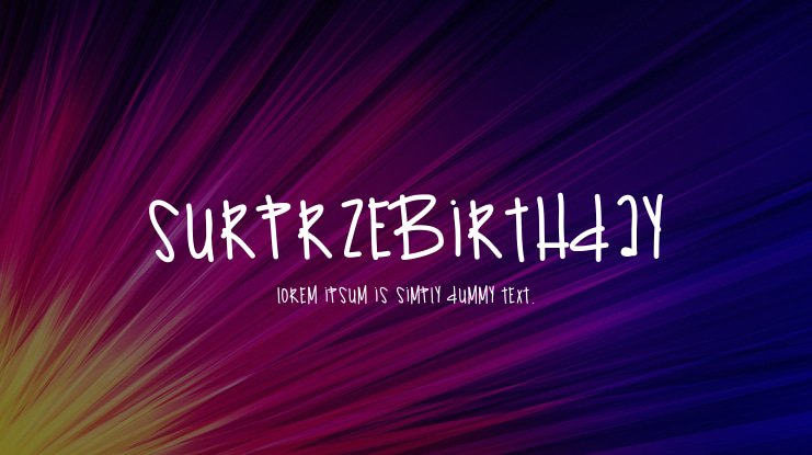 SurprzeBirthday Font
