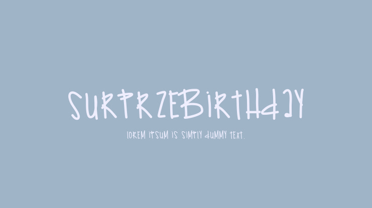 SurprzeBirthday Font