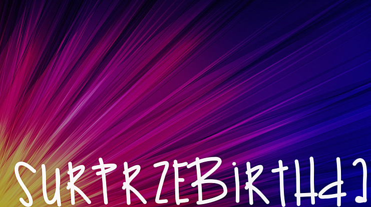 SurprzeBirthday Font