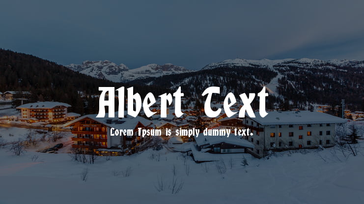Albert Text Font