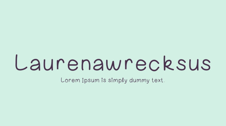 Laurenawrecksus Font