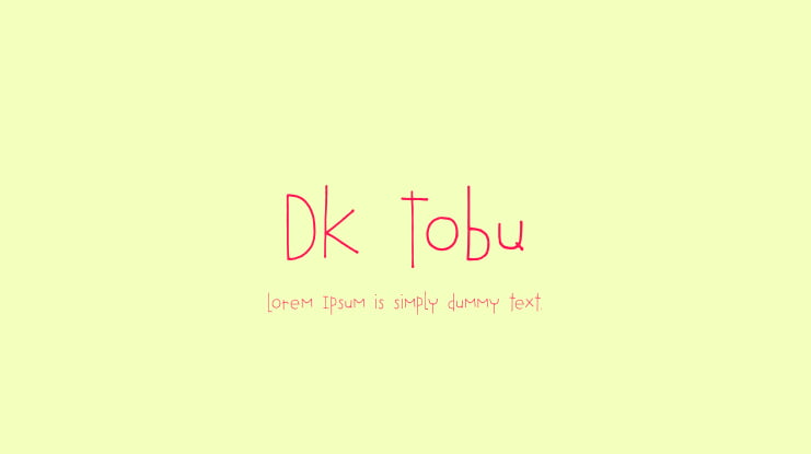 DK Tobu Font