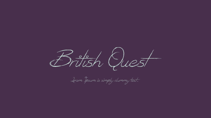 British Quest Font