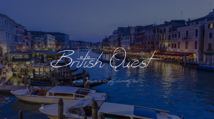 British Quest Font