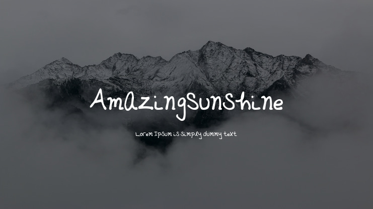 AmazingSunshine Font