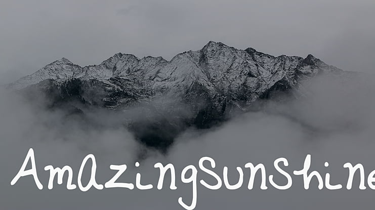 AmazingSunshine Font