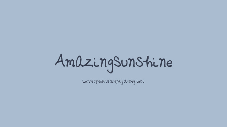 AmazingSunshine Font