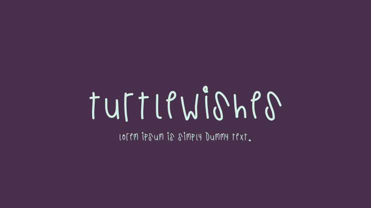 TurtleWishes Font