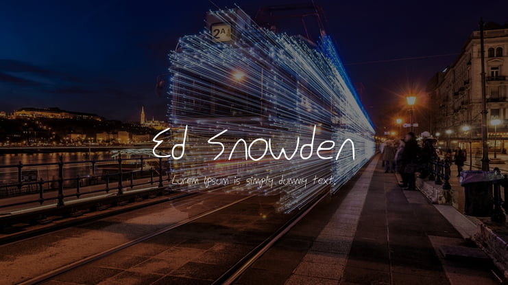 Ed_Snowden Font