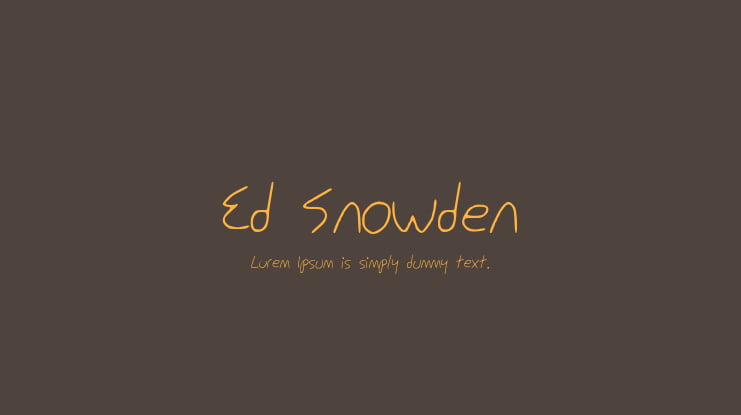 Ed_Snowden Font