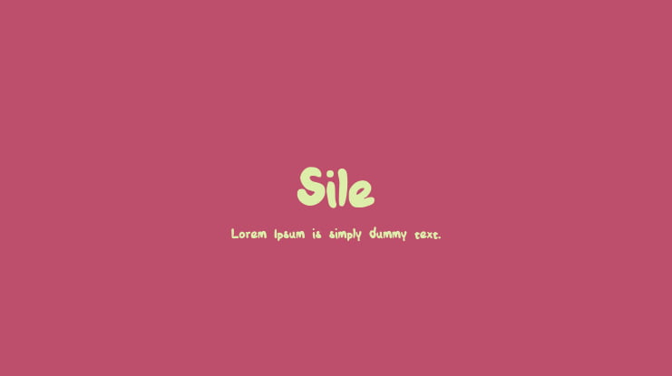 Sile Font