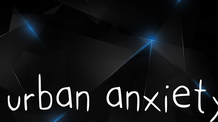 urban anxiety Font