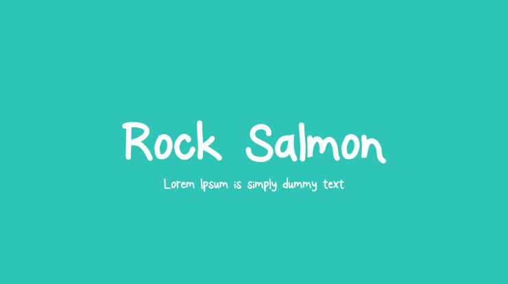 Rock Salmon Font