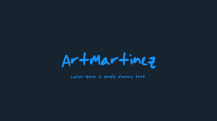 ArtMartinez Font