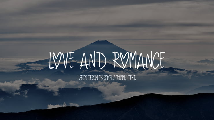 Love And Romance Font Family