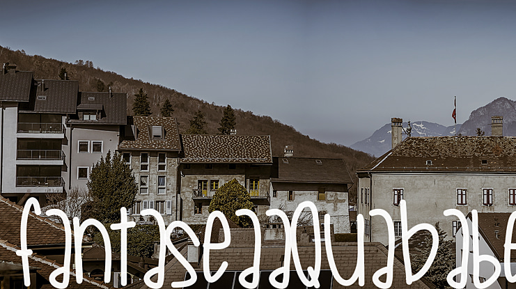 FantaseaAquaBabe Font