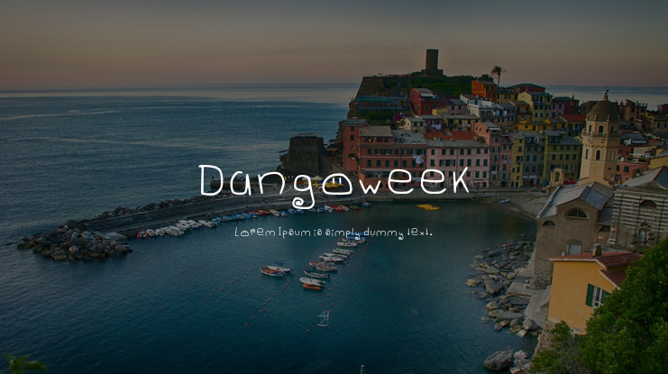 Dangoweek Font