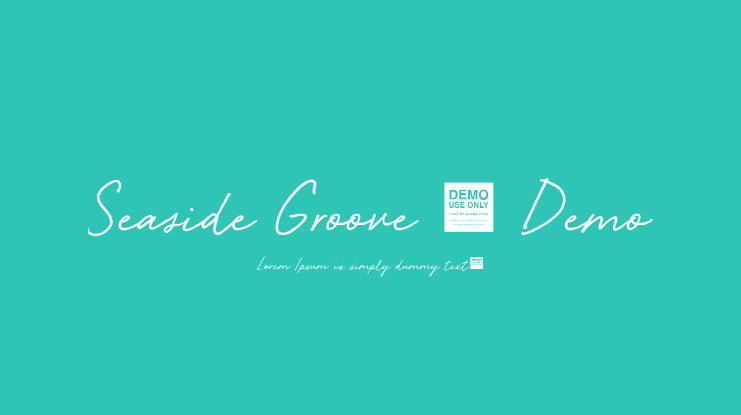 Seaside Groove - Demo Font