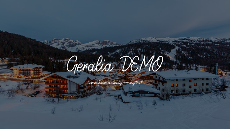 Geralia  DEMO Font