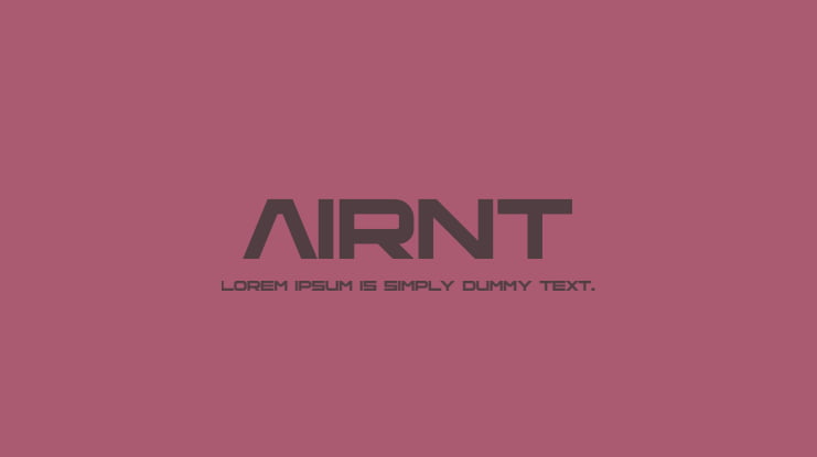 Airnt Font Family