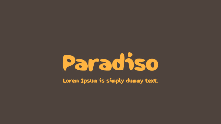 Paradiso Font