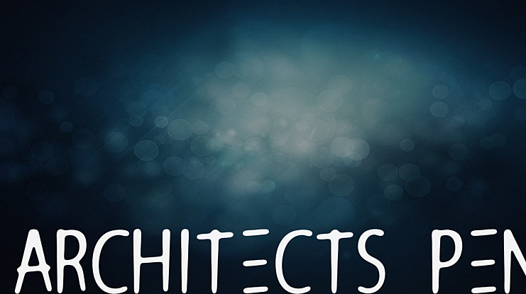 Architects Pen Font