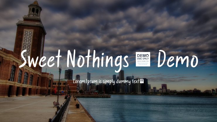 Sweet Nothings - Demo Font