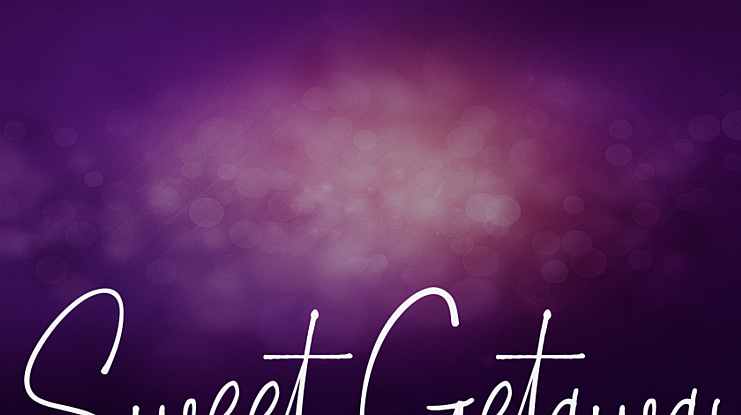 Sweet Getaway DEMO Font