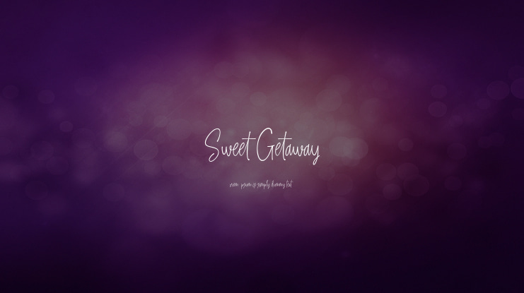 Sweet Getaway DEMO Font