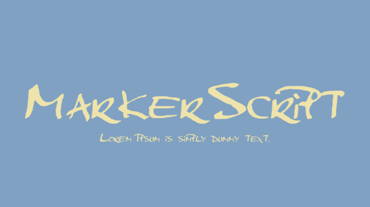 MarkerScript Font