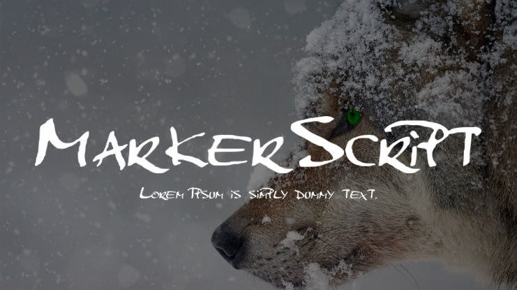 MarkerScript Font