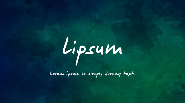 Lipsum Font