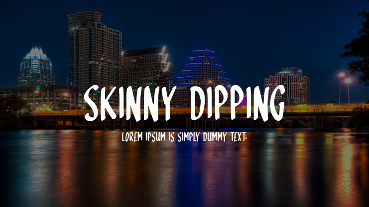 Skinny Dipping Font