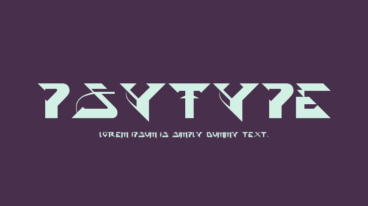 PsyType Font