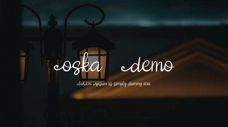 Oska- Demo Font