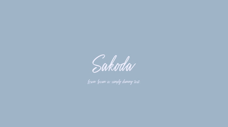 Sakoda Font