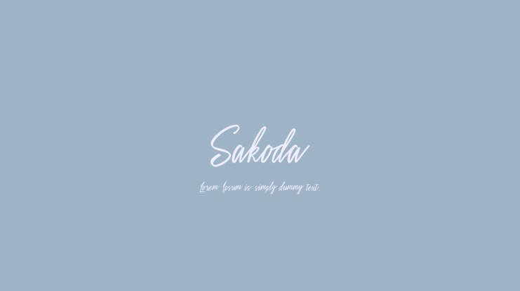 Sakoda Font