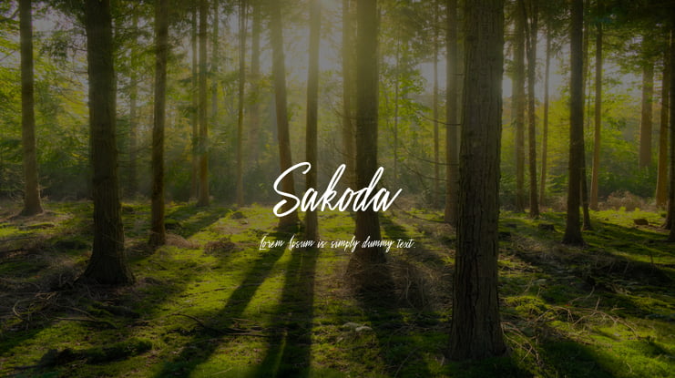 Sakoda Font
