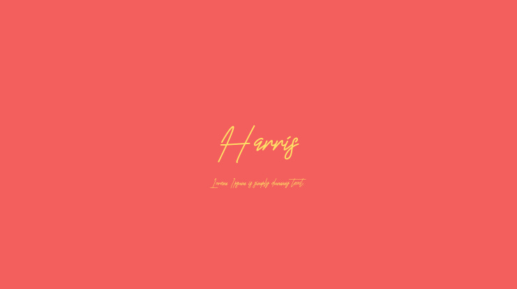 Harris Font