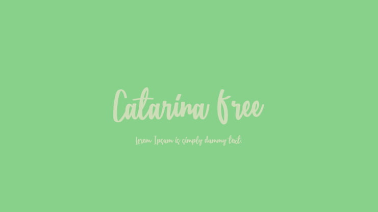 Catarina Free Font