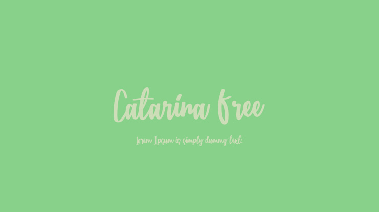 Catarina Free Font