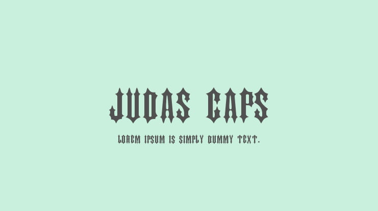 Judas Caps Font