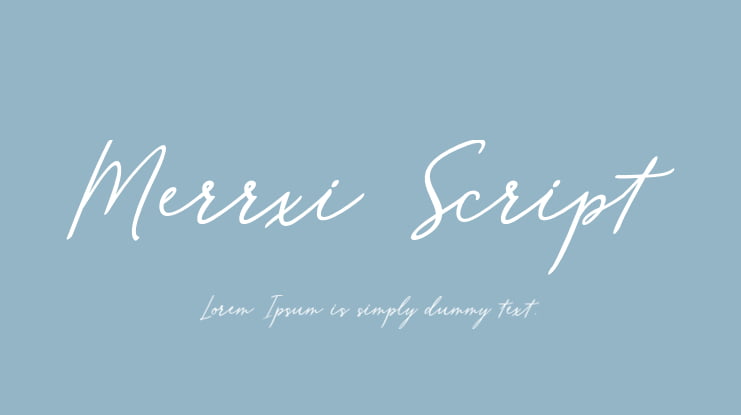 Merrxi Script Font