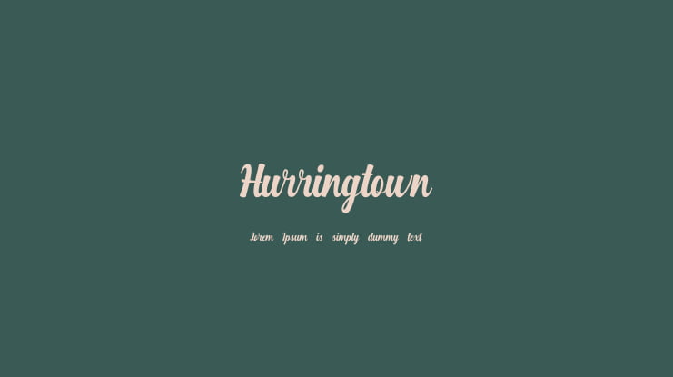 Hurringtown Font