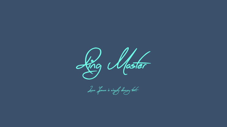 Ring Master Font