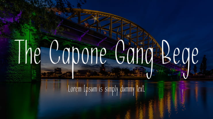 The Capone Gang Bege Font