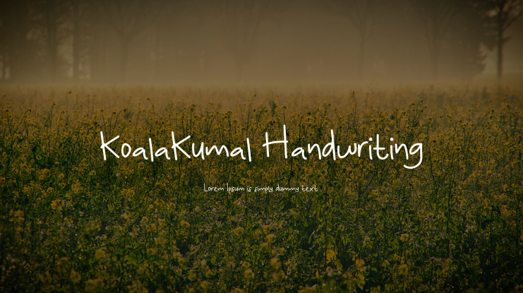 KoalaKumal Handwriting Font