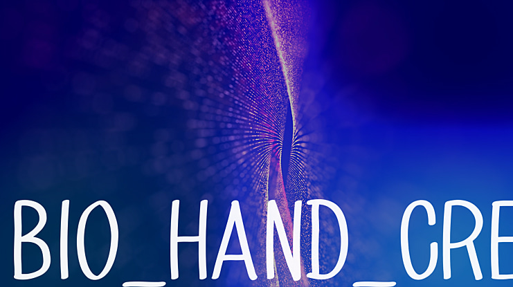 BIO_HAND_CRE Font